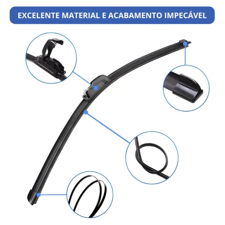 Palheta Limpador Parabrisa Hyundai HB20 1.0 e 1.6 de 2012 a 2019
