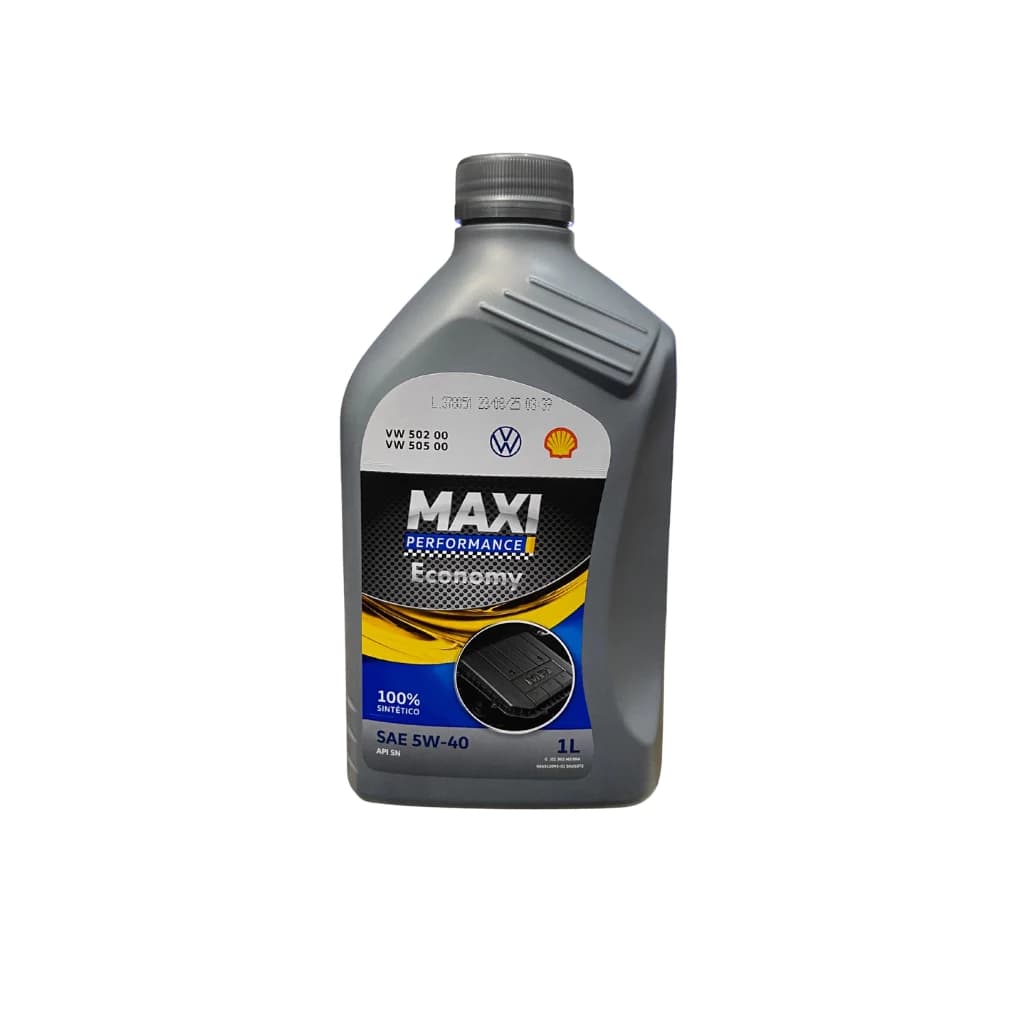 Óleo 5w40 - Kit Troca Óleo - Shell Maxi Original VW - com homologações VW 502.00 e VW 505.00 - Motor EA 111 MPI E MSI 1.0 OU 1.6 + Filtro De Óleo + Etiqueta de troca