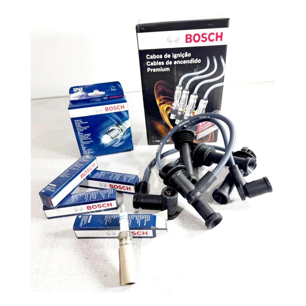 Vela + Cabo de Vela - Kit Jogo Cabo E Vela Bosch New Fiesta 1.5 1.6 Sigma 2010/...